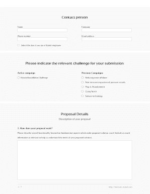 Statoil Innovate Submission Form