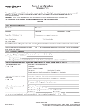Great-West Life Prior Authorization Form