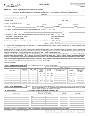 Healthcare Spending Account Claim Form
