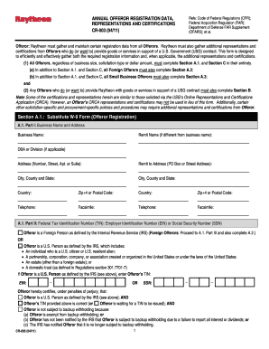 US Government Contractor Registration Form