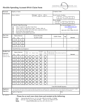 FSA Claim Form