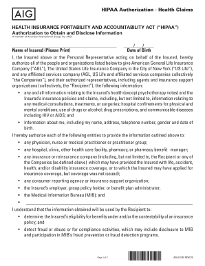 HIPAA Authorization Form