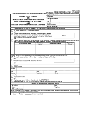 USPTO Power of Attorney Form