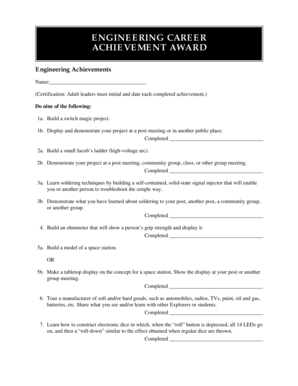 Engineering Career Achievement Award