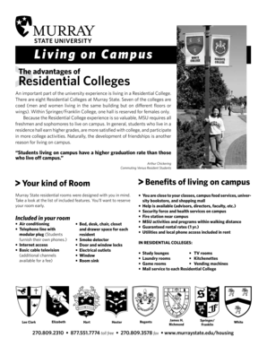 Murray State Residential College Application