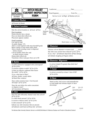 Culvert Inspection Form