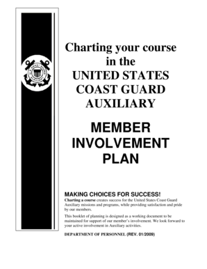 US Coast Guard Auxiliary Member Involvement Plan