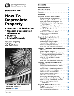 IRS Publication 946 Depreciation Guide