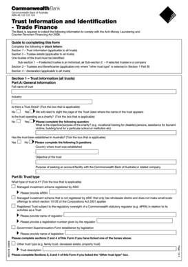 Trust Information and Identification Form
