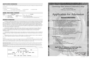 Tennessee College Admission Application