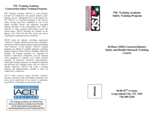10-Hour OSHA General Industry Safety Training Registration Form