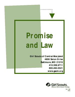 Girl Scout Promise and Law Patch Program