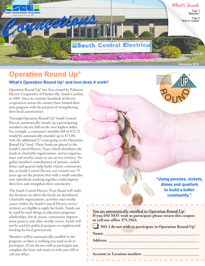 Operation Round Up Participation Form