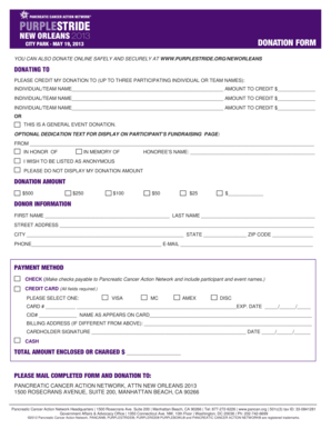 City Park Donation Form
