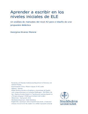 Aprender a escribir en los niveles iniciales de ele