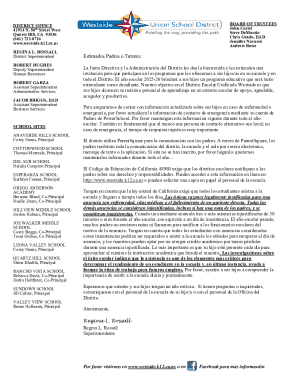 Westside union school district document