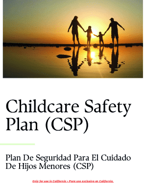 Childcare safety plan (csp)