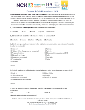 Encuesta de salud comunitaria (2025)