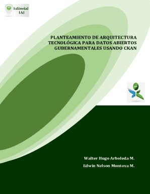 Planteamiento de arquitectura tecnológica para datos abiertos gubernamentales usando ckan