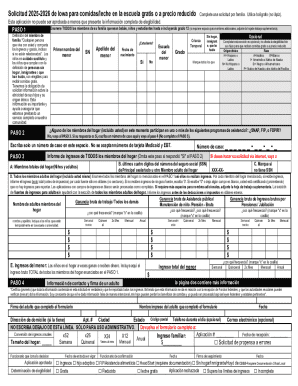 2025-2026 meal application/solicitud para comida gratis ...