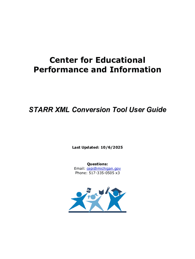 Fillable Online STARR XML Conversion Tool User Guide Fax Email Print ...