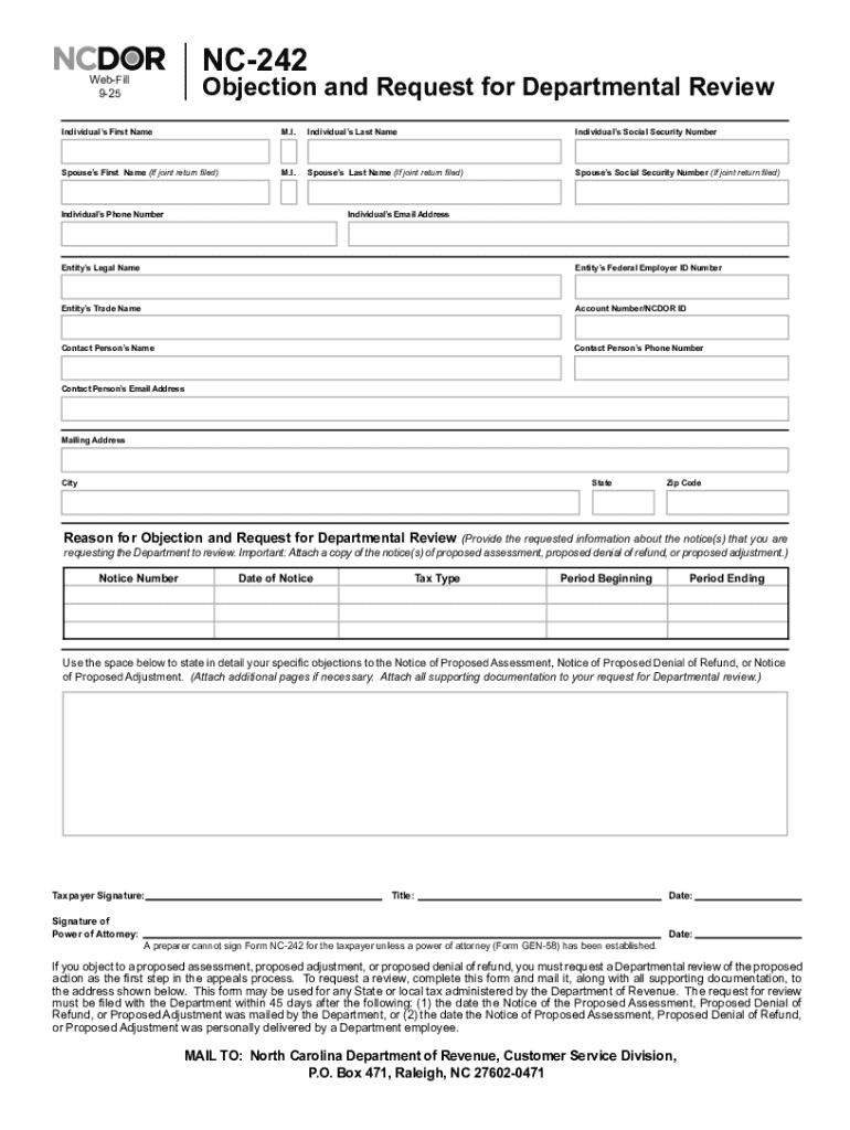 Web Fill-in Form Instructions Preview on Page 1
