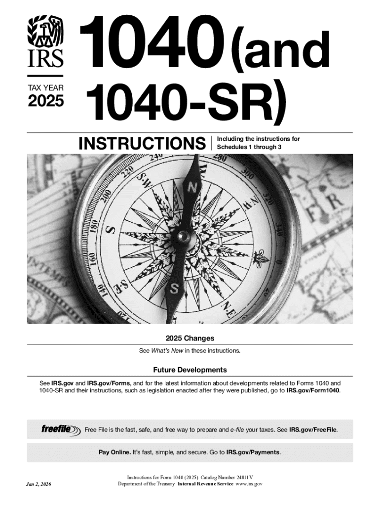 2025 Instruction 1040 Preview on Page 1