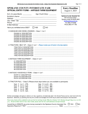 2025 Spokane County Interstate Fair Exhibitor’s Guide