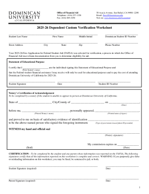 Your 2025-26 Free Application for Federal Student Aid (FAFSA) was selected for verification, a process in which the Office of