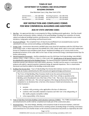 Town of Islip Commercial Building Compliance Forms
