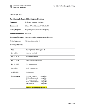 UBC Bridge Program Deletion Request