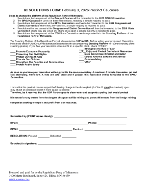 Caucus Resources and Forms - 49 MN GOP