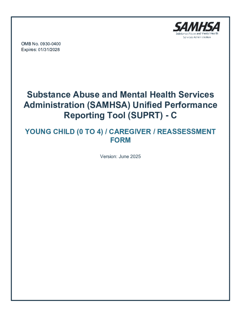 Samhsa Pdf SAMHSA SUPRT Young Child Reassessment Form - Fill Out, Sign & Share ...