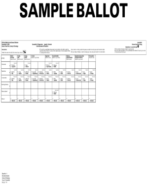 New York Sample Ballot