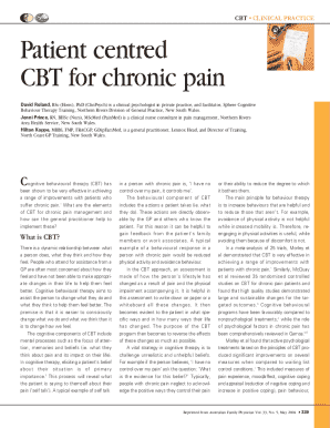 CBT for Chronic Pain