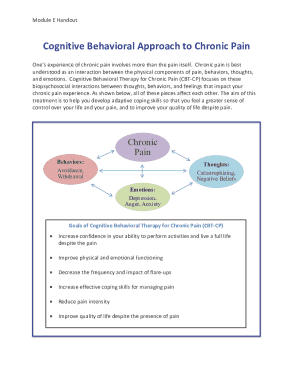 Cognitive Behavioral Therapy for Chronic Pain Handout