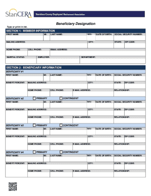 Beneficiary Designation Form