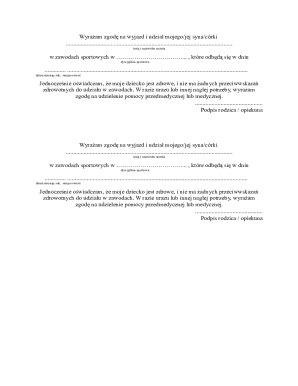 Parental Consent for Child Sports Participation