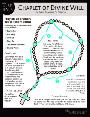 Chaplet of Divine Will Prayer Guide