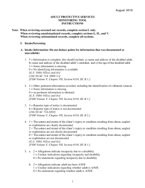 Adult Protective Services Monitoring Tool
