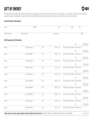 Gift of Energy Payment Form