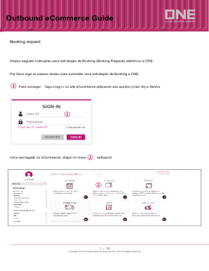 Outbound eCommerce Booking Request Form
