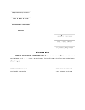 Employee Vacation Request Form