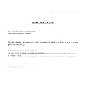 Employee Salary Transfer Consent