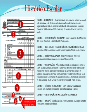 Histórico Escolar Form