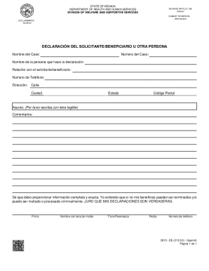 Nevada Beneficiary Declaration Form