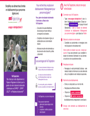 Formulaire de demande d'admission en établissement pour personnes âgées
