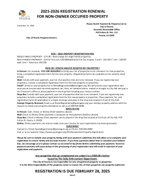 2025-2026 Non-Owner Occupied Property Registration