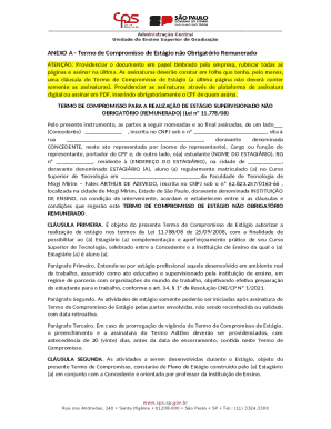 Brazil Internship Agreement