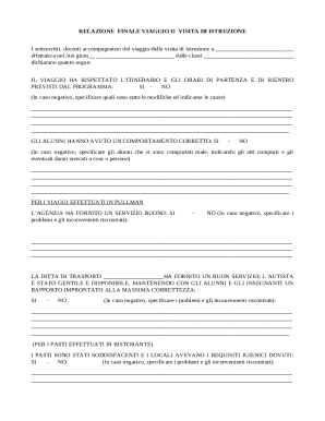 Final Report for Educational Trip